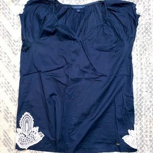 Navy Blue Short Sleeve Shirt